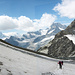 Gletscherpassage mit Blick ins Furggji