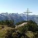 Breithorn Gipfelkreuz mit Rätikon