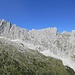 Hochkalter, Blaueisspitze, Blaueistuerme, Schaertenspitze und Steinberg vom Stanglahner Kopf gesehen. Im Vordergrund die Hochalmfläche.