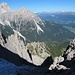 Aussicht vom Nördlichen Kar auf Teile Südtirols.