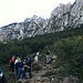 Der Anstieg von der Steinlingalm zur Kampenwand verläuft im unteren Teil noch auf einem normalen Bergsteig