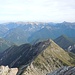 Blick über den Hochwanner in die Ammergauer Alpen