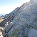 Die Kletterstelle im Grat zwischen Passo Comasnengo und Pécianett