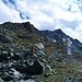 Rückblick auf den Mont Gelé vom Col de Chassoure aus