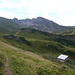 Der Kälbelespitze-Nordgrat kurz vor dem Schrecksee, links oben der Kirchdachsattel