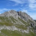 Kastenkopf und Kälbelespitze mit dem äußerst brüchigen Südgrat im Profil