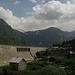 Die Staumauer des Lago Ritom