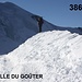 Auf der 3863m Aiguille du Goûter, dem Hausberg der Refuge de l'Aiguille du Goûter (3817m). Der Gipfel ist aber nur sehr wenig selbstständig aber liegt direkt auf dem Normalweg zum Mont Blanc.