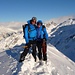 Gipfelfoto Poncione Val Piana 2660m mit Yvonne und [u Bombo]