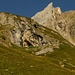 Aufstieg aus dem Parseiertal (ca. 1700m) zur Grießlscharte (2632m).