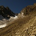 Blick hoch zur Grießlscharte (2632m). - Aufstieg aus dem Parseiertal (ca. 1700m).
