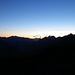 Sonnenuntergang auf der Ansbacher Hütte (2376m).