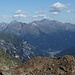 Blick zu den Pfunderer Bergen; unten die Brennerautobahn A 22
