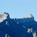 die Sonne erhellt die Gipfel