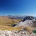 Blick zurück, Ötztaler Alpen mit Weisskugel