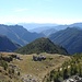 Blick von P. 2108 hinunter zur Alpe d'Albezzona