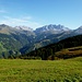 Der Rätikon vom Stelserberg aus gesehen - Schweizertor, Drusenfluh und Sulzfluh
