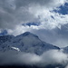 Das Zermatter Breithorn befreit sich von den Wolken