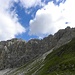 Wunderschönen Likofelwand(2421m), am linken Seite des Tscharre Tal.
