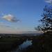 Blick vom Bogenberg über die Donau aufs Land
