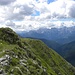 Blick Richtung Sud, ins Karnischen Alpen, mit Monte Brentoni.