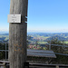 das Gipfelkreuz des 1325 hohen Imbergs befindet sich, wohl wegen der besseren Sicht, bereits auf 1290 m