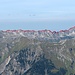Die lange Gratkette vom Nebelhorn bis zum grossen Daumen - der Hauptteil des Hindelanger Klettersteigs und über 4km lang