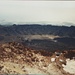 Blick vom Gipfel in den Krater