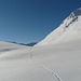 Le impronte di qualche animale sulla neve della Val Termine