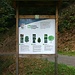 Infotafel über die Grenze zwischen Kastanien- und Buchenwald