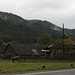 Ukrainisches Dorf in den Waldkarpaten.