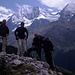 Abstieg nach Sulden. Gruppenbild vor der Königspitze (3851m).