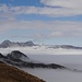 Der Alpstein über dem Nebelmeer. 