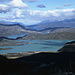 Der türkisfarbene Lago Nordenskjöld, gesehen vom Valle del Frances.
