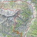 Ungefähre Route Sonogno - Alpe della Porchieirina - Alpe di Cognoi - Sonogno