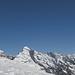 Tschingelhorn (3562m) und Breithorn (3780m). Rechts Aletschhorn (4193m).