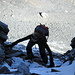 Ausgesetzte und schneebedeckte Kletterei aufs Aroser Rothorn 2980m