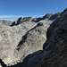 Blick in die Kleine und Große Saugrube - gegenüber der Rothorn-Kamm, mit sehr einsamen Gipfeln.
