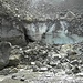 die kümmerlichen Überreste des Gletscher
