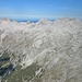 Blick über's Rossloch: Nördliche Sonnenspitze, Bockkarspitze, die beiden Ladiztürme, Laliderer Spitze, Laliderer Wand und Dreizinkenspitze.
