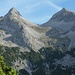 Unbenannter Gipfel und Moserkarspitze, ein schönes Paar.