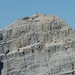 Die Birkkarspitze im Zoom. Auf der Birkkarspitze haben wir immer wieder Leute gesehen, an "unserem" Berg den ganzen Tag niemanden.