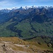Aussicht vom Gipfel auf die Berner Alpen