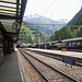 Noch ist der Bahnsteig leer. Die Lötschental-Tagestouristen aus dem Bernischen wollen erst später wieder nachhause.