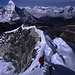 Die letzten Meter für Pemba Sherpa und Karl Sommer. Peter und ich sind bereits am höchsten Punkt. Im Hintergrund die Ama Dablam.