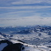 Bald auf der Hundwiler Höhi: Appenzell und [http://www.hikr.org/tour/post10542.html Fähnerenspitz], rechts davon die rote Wand, links das Rheintal und weitere Vorarlberger Berge.