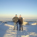 Gipfelfoto mit Nebelmeer.