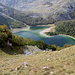 Im Abstieg zum Trnovačko jezero / Трновачко језеро - Blick hinunter zum See.