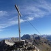 auf dem Gipfel des Hinter Grauspitz / Schwarzhorn (2574m); Blick nach Osten