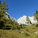 Blick hoch zur Mauerscharte